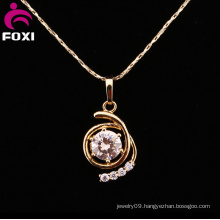 Fashion Design Gemstone Gold Plated Gemstone Pendant Jewelry